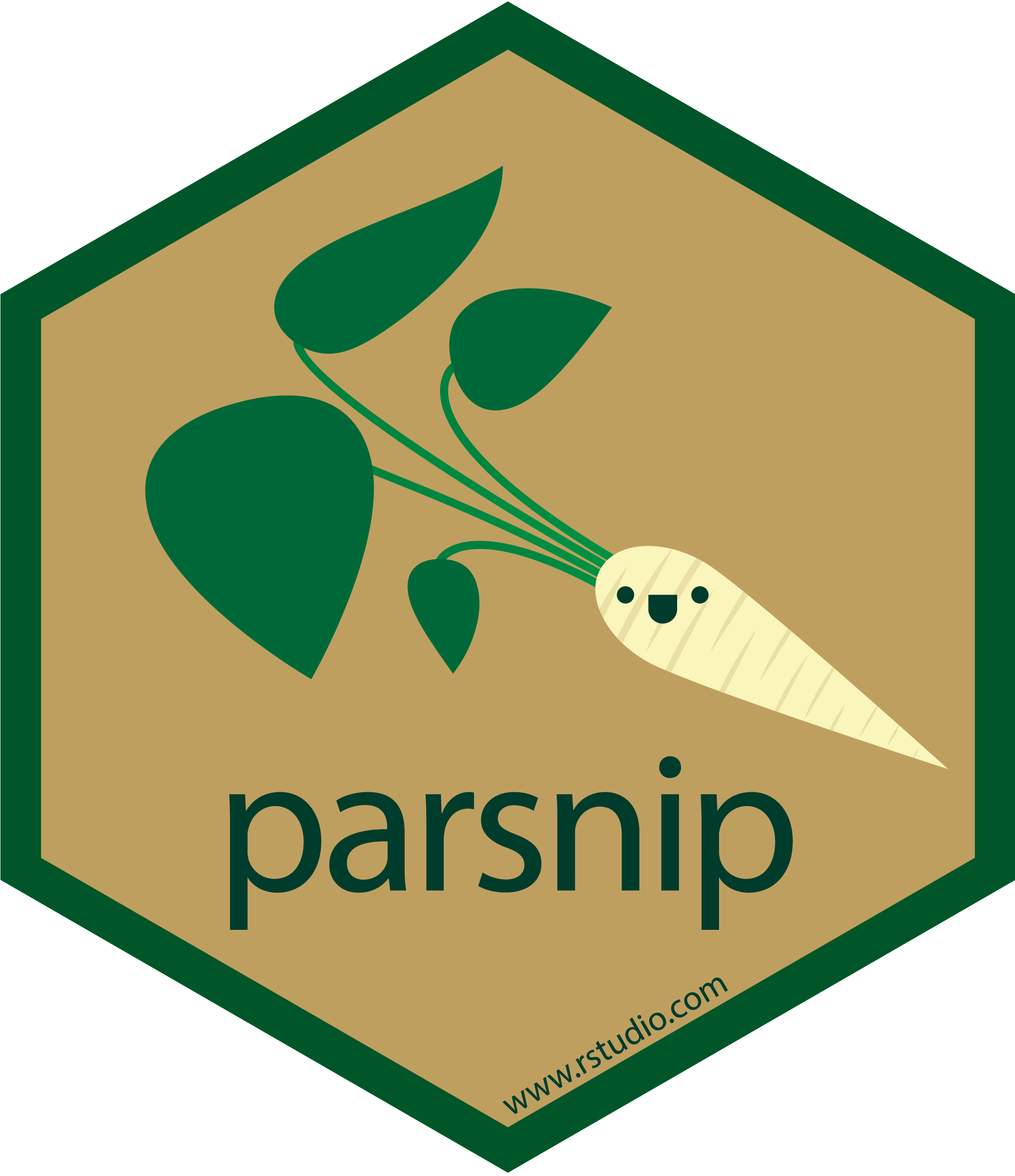 parsnip hex sticker