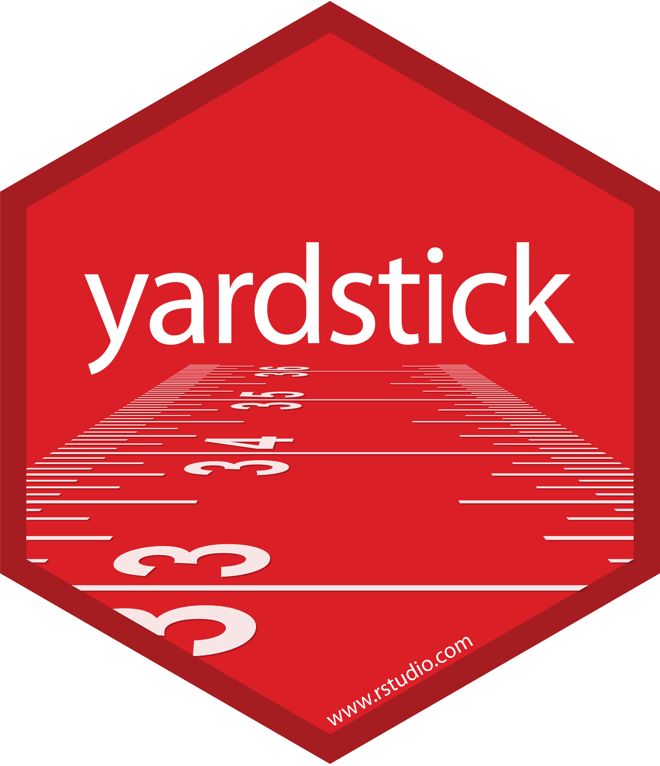 yardstick hex sticker